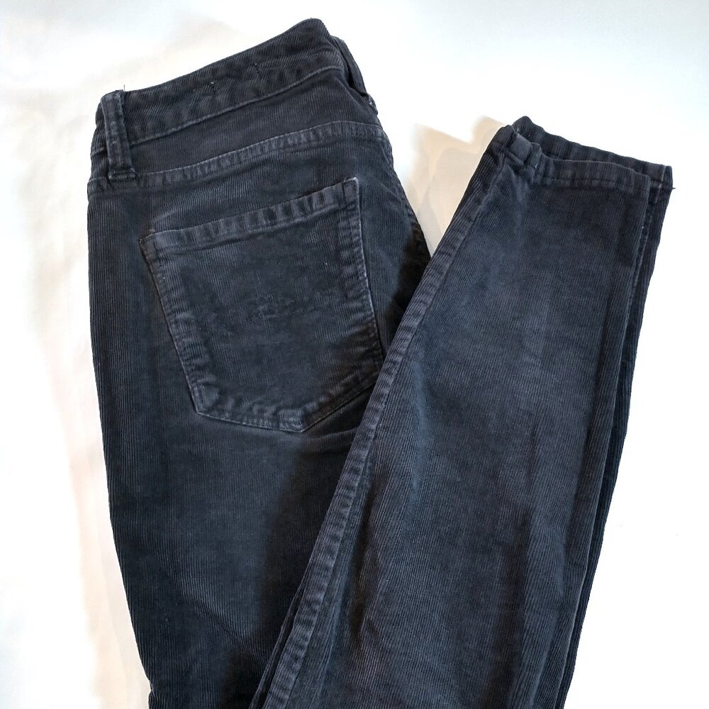 Arizona Jegging Charcoal Gray Corduroy Pants Size 3